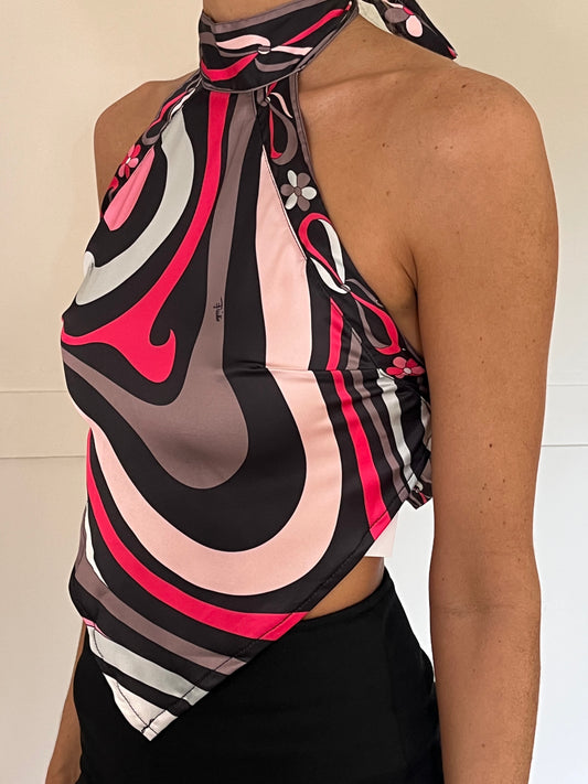 EMILIO SCARF TOP